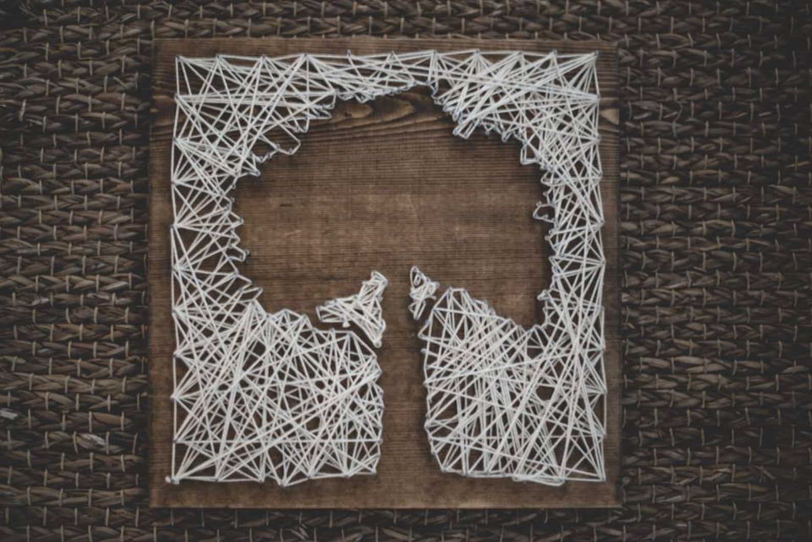 Tree String Art Template - Tree Pattern - Crafting - Design - DIY ... image.