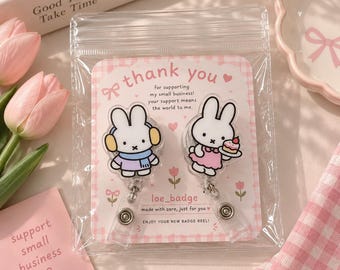 Porta credenciales de Miffy (4 cm)