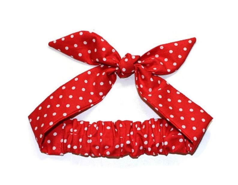 Adjustable Headband Rosie Wrap Bandanna Hair Tie Child Etsy