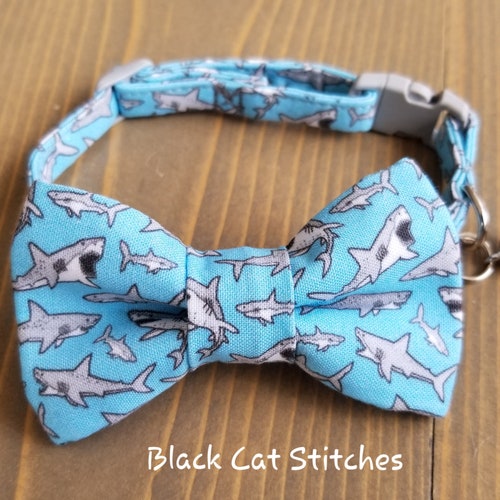 Deep Forest Cat Collar Bow Tie Set With Breakaway Safety Etsy