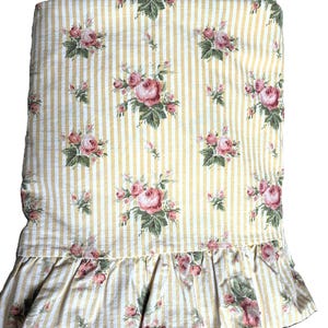 Ralph Lauren Vintage &#39;Sofie Brooke&#39; Multi Floral Flat Sheet with Ruffled Edge
