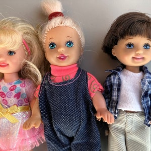Lot of Six Vintage Mattel Kelly Club Doll and Friends / Barbie&#39;s Little Sister