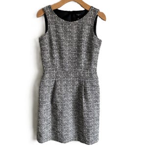 Ann Taylor Dress Vintage Sleeveless Classic Tweed Sheath