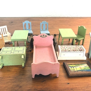 Dollhouse Furniture Vintage Doll House Furnishings