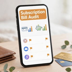 Subscription Tracker Spreadsheet | Bill Audit Excel & Google Sheets | Recurring Payment Organizer, Cancel Subscriptions | Renewal Tracker