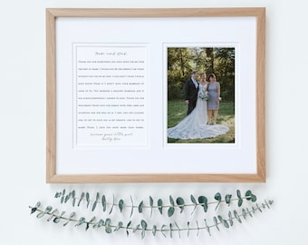 Stepparent Wedding Thank You Letter, Stepparent of Groom Gift, Gift Mom and Stepdad of Bride, Wedding Picture StepParents, StepParent gift