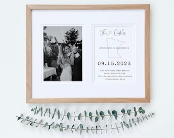 State Gift, Wedding Venue Print, Latitude Longitude print, State print,  Special Place print, Custom Map Print, Married Location Gift