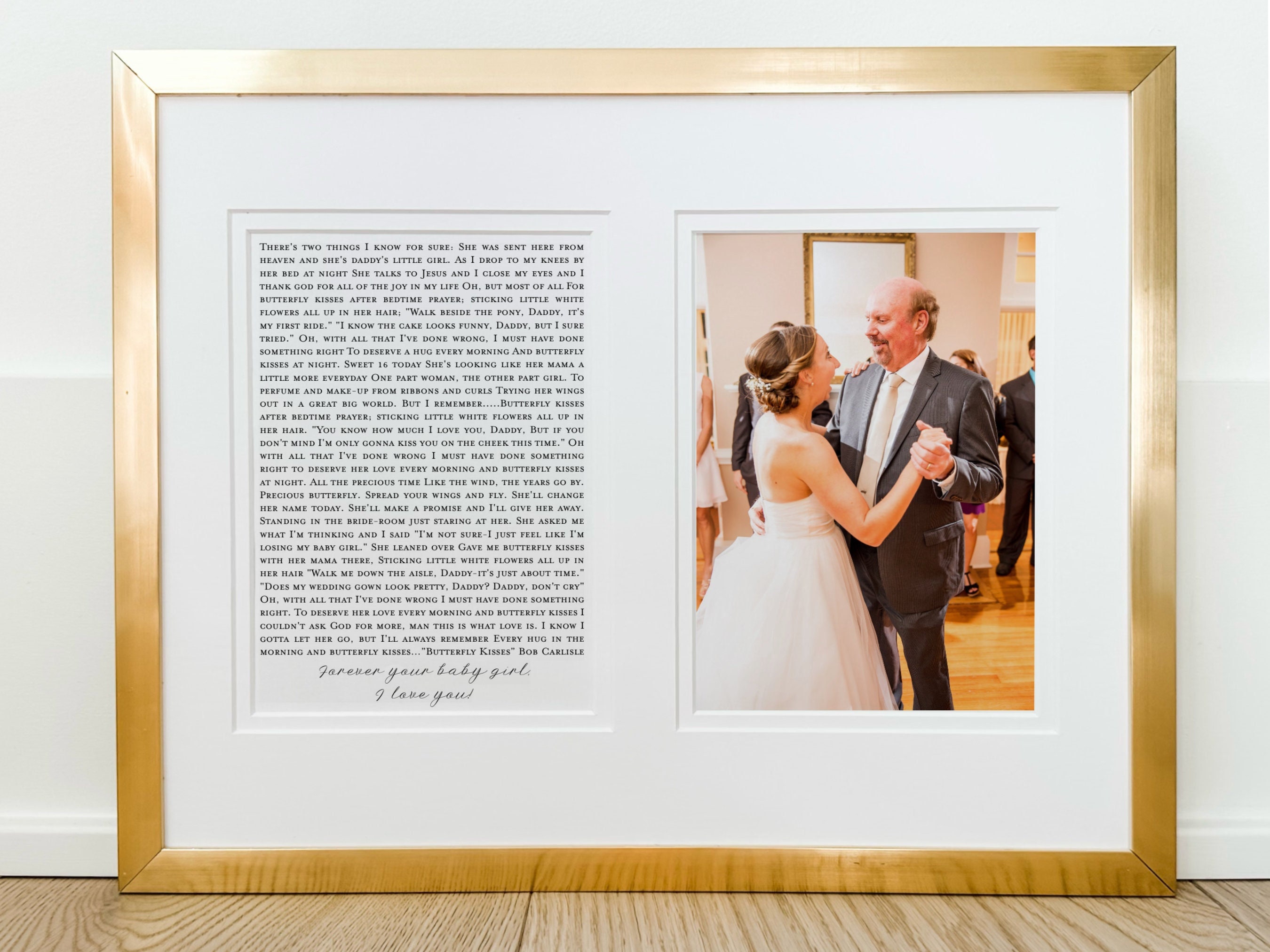 Fathers Day Gift From Daughter, for Dad From Adult Daughter, Picture of Us  Dancing, Special Gifts for Dad, Dad Gifts, Keepsake Frame 