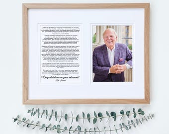 Retirement Gifts, Retirement Gift for Her, Boss Retirement, Teacher Retirement, 50 years at company, Speech at Retirement Party, Speech gift