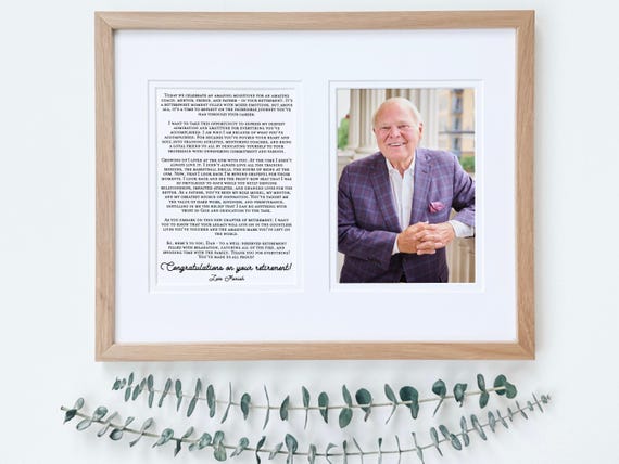Retirement Gifts, Retirement Gift for Her, Boss Retirement, Teacher Retirement, 50 years at company, Speech at Retirement Party, Speech gift