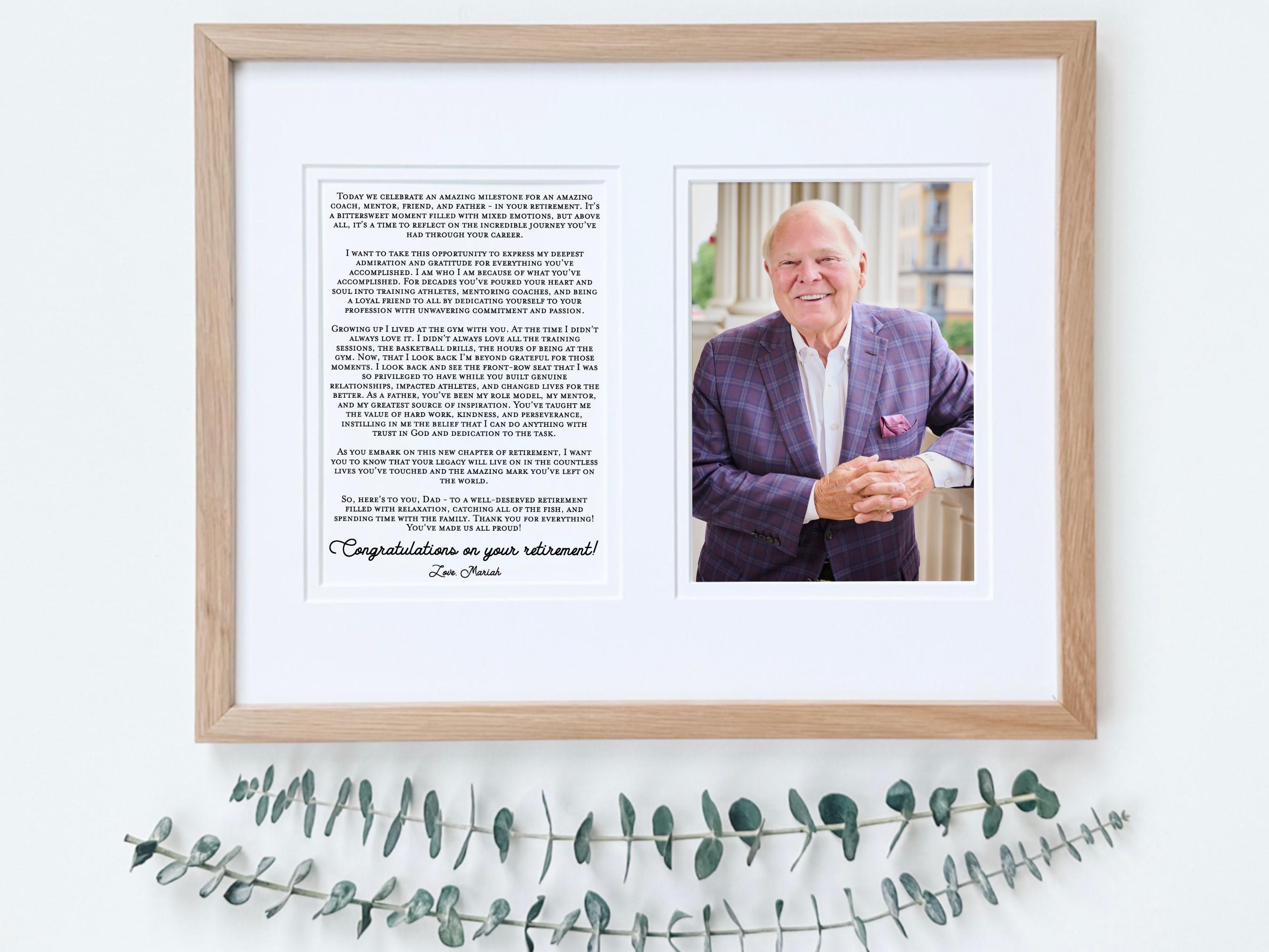 Happy Retirement Gift, Gift For Boss, Leader, For Mentor Retirement, Custom Art Print, Unique