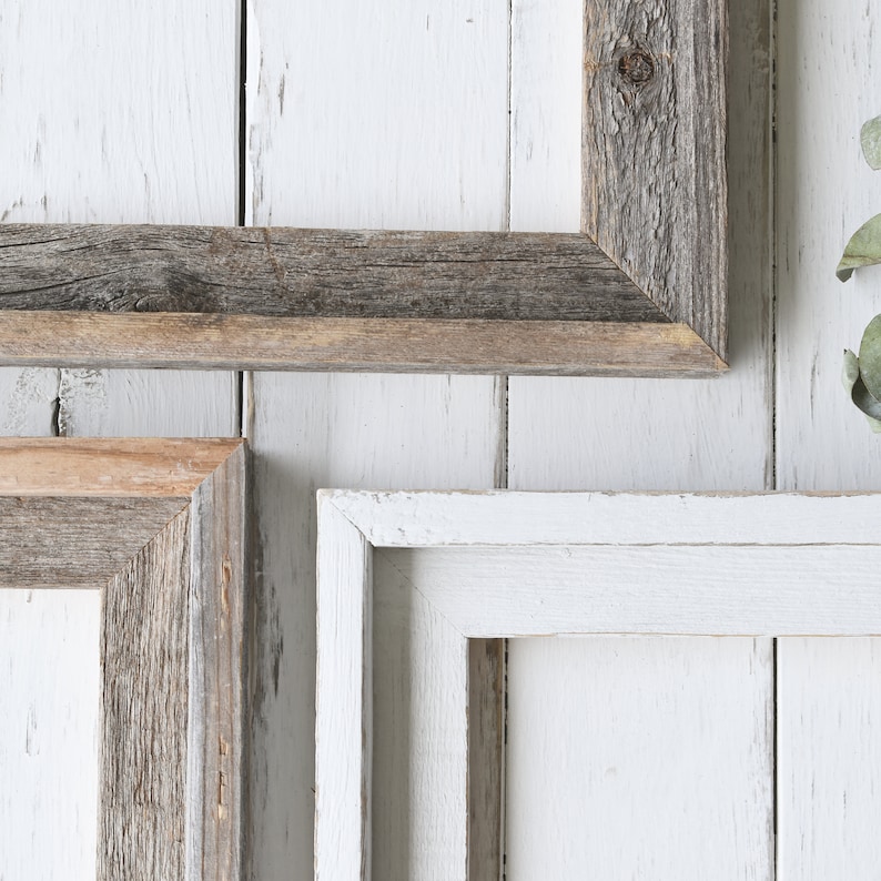 BARNWOOD FRAME Handcrafted Barnwood Frames in 8x8 8x10 and Etsy