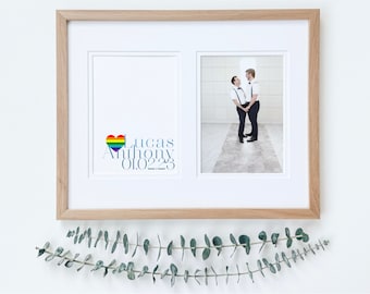 LGBTQ Wedding Gift, Lesbian Gay Anniversary Gift, Rainbow Wedding Gift, Lesbian Wedding Gift, Wedding Gift for Gay Couple, Pride Gift
