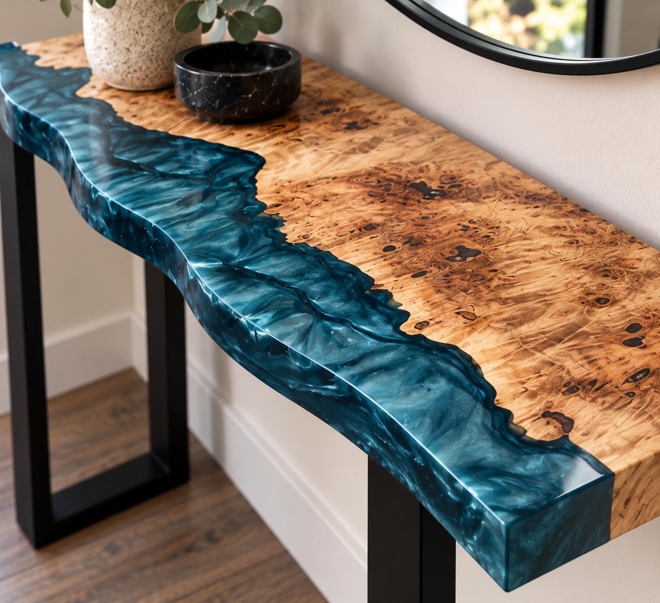 Resin Console Table - Etsy