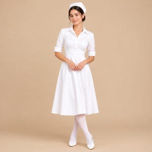 White Scrub Dresses for Pinning