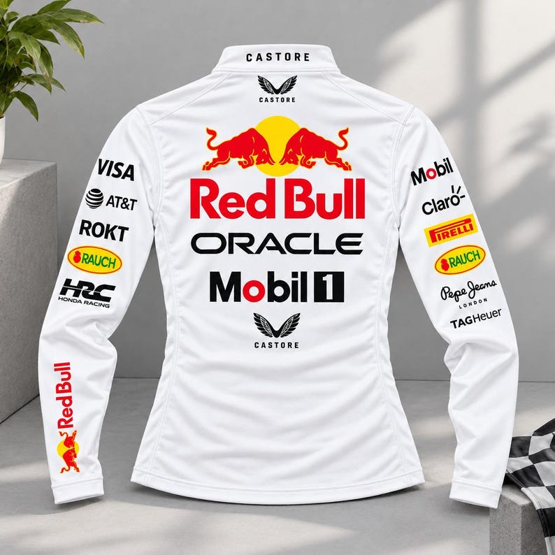 Red Bull Raciing Rauch Max Verstappen F1 Renn-Funktionsshirt – Langärmeliges Rashguard im Red ...