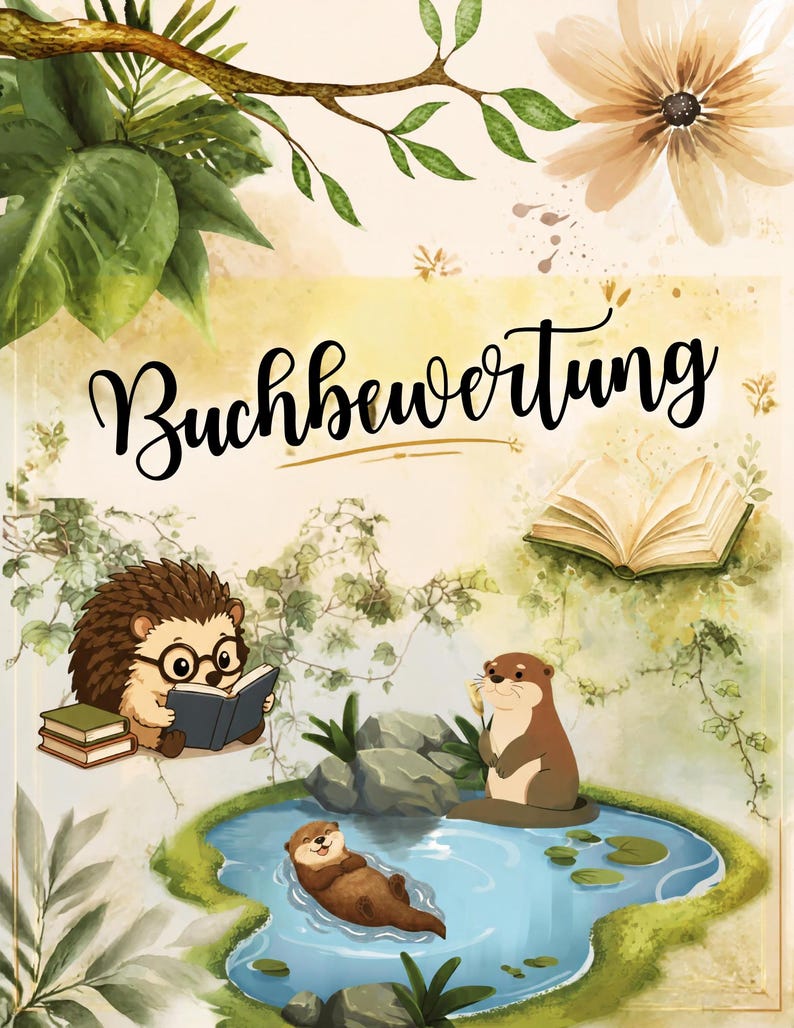 Book Review Template PDF | Printable Book Review | Reading Journal ...