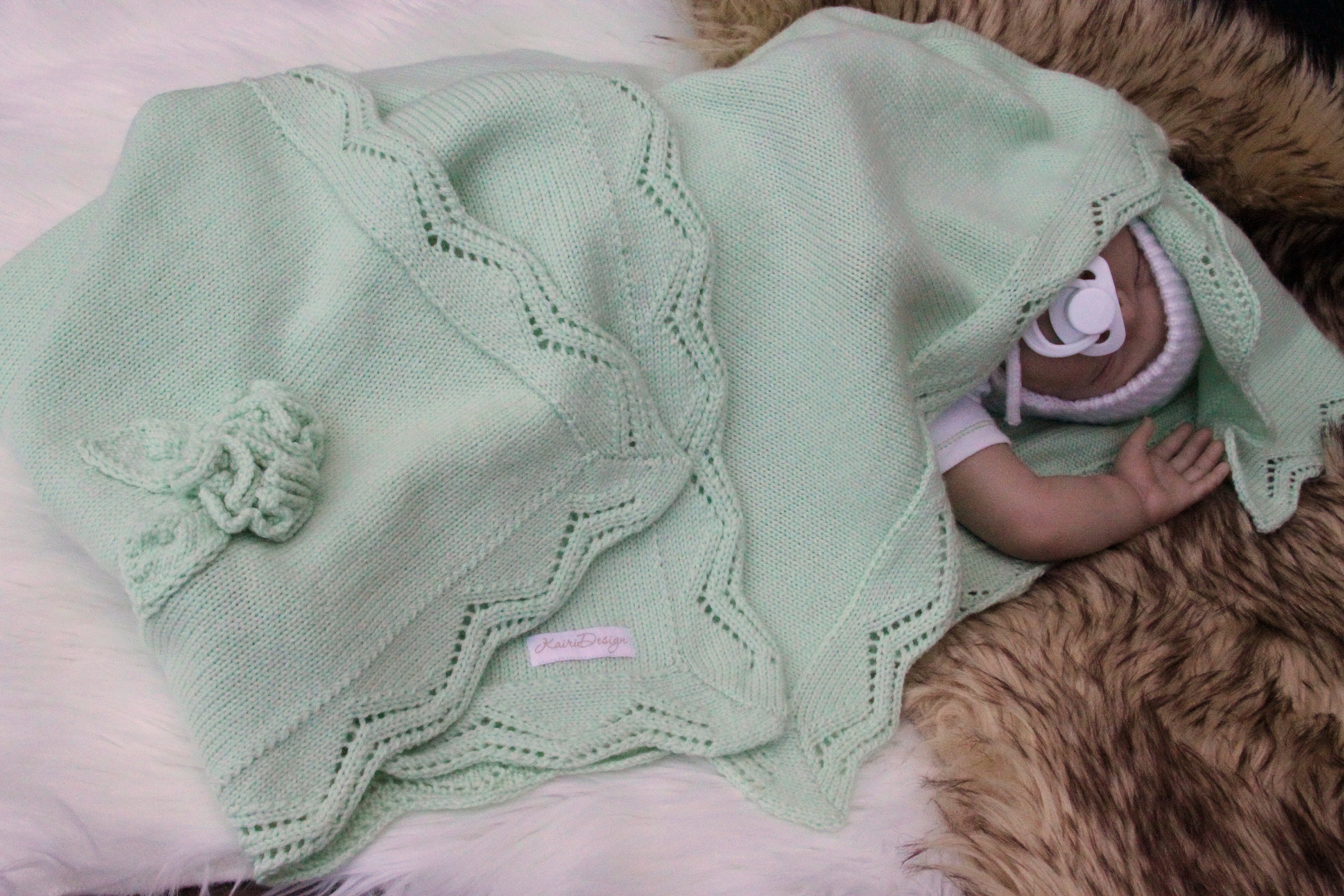 MACHINE KNITTING PATTERN Baby Blanket Knitting Pattern Etsy Canada