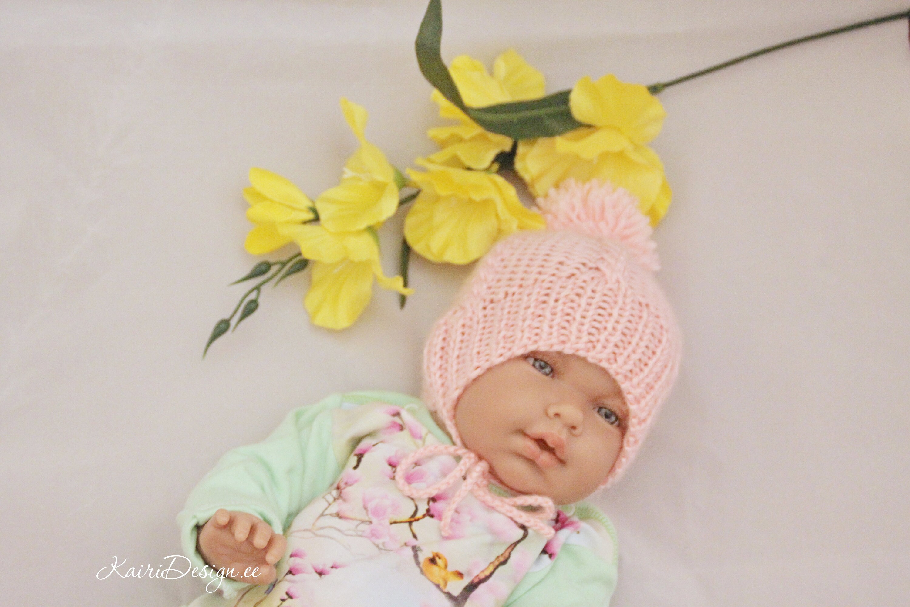 HAND KNITTING PATTERN Baby Doll Hat Knitting, Baby Doll Scarf, Knitting ...