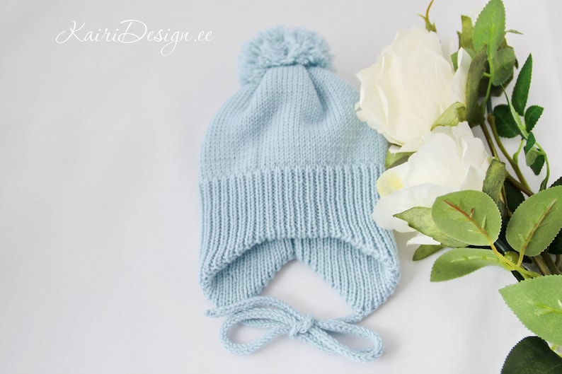 MACHINE KNITTING Pattern Baby Pom Pom Hat Knitting Knitting Etsy UK