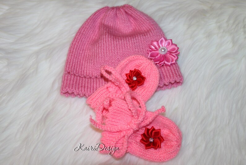 Machine Knitting Doll Clothes Doll Mittens Hat PDF Pattern Baby Born
