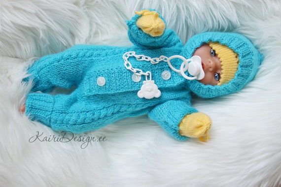knitted baby doll clothes