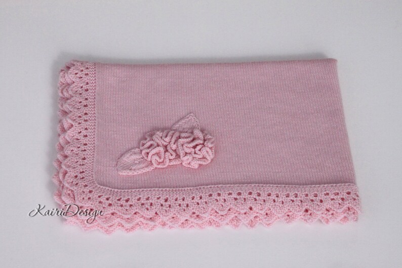 HAND KNITTING PATTERN Baby Blanket Knitting Pattern, Newborn Baby