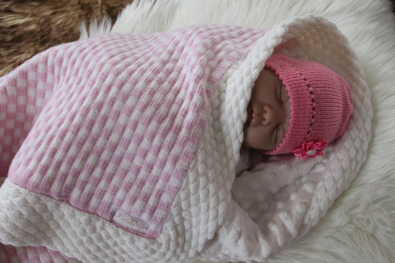 Machine KNITTING PATTERN baby blanket Stroller knitting Etsy