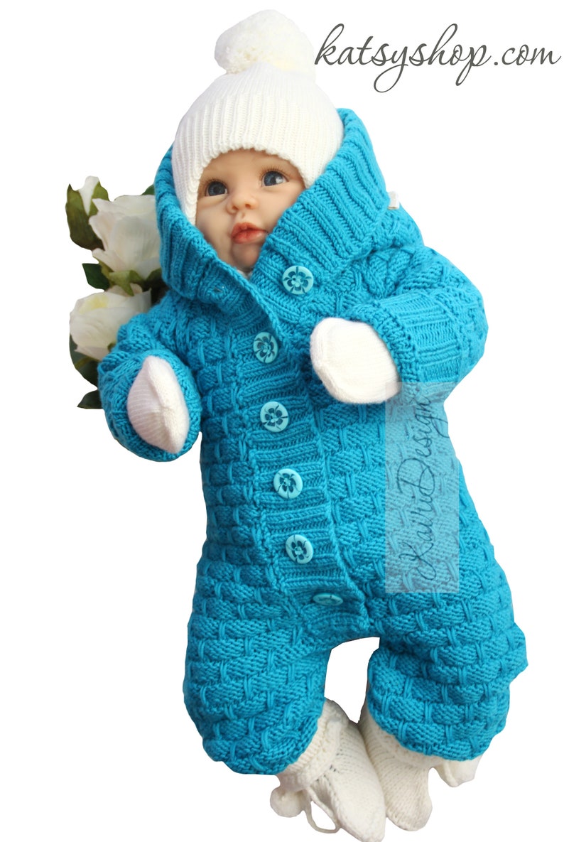 HAND KNITTING PATTERN Baby Romper Knitting Pattern knitting Jumpsuit