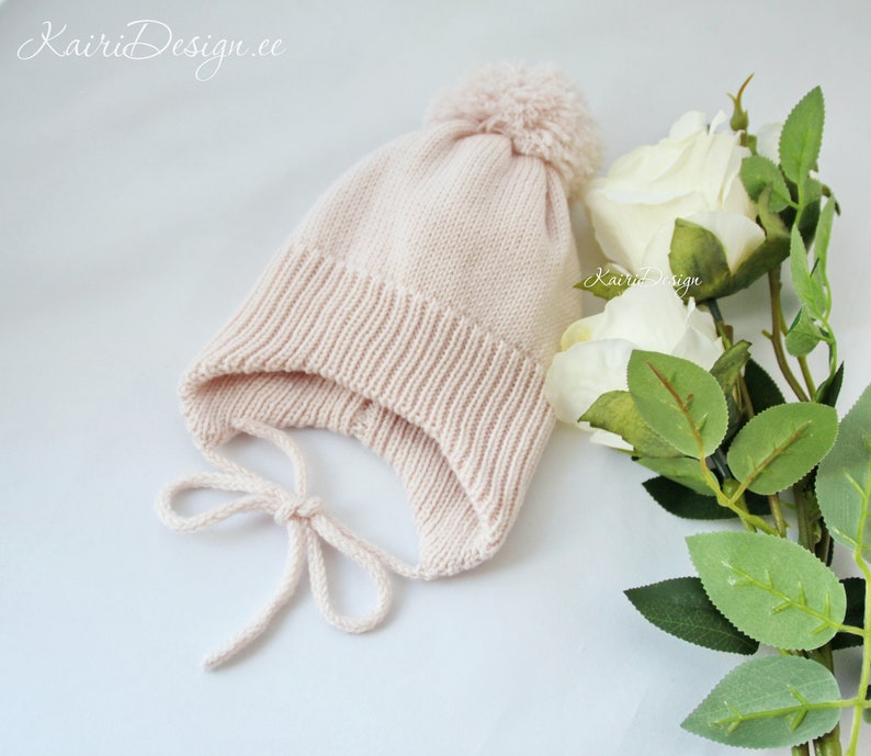MACHINE KNITTING Pattern Baby Pom Pom Hat Knitting Knitting Etsy UK