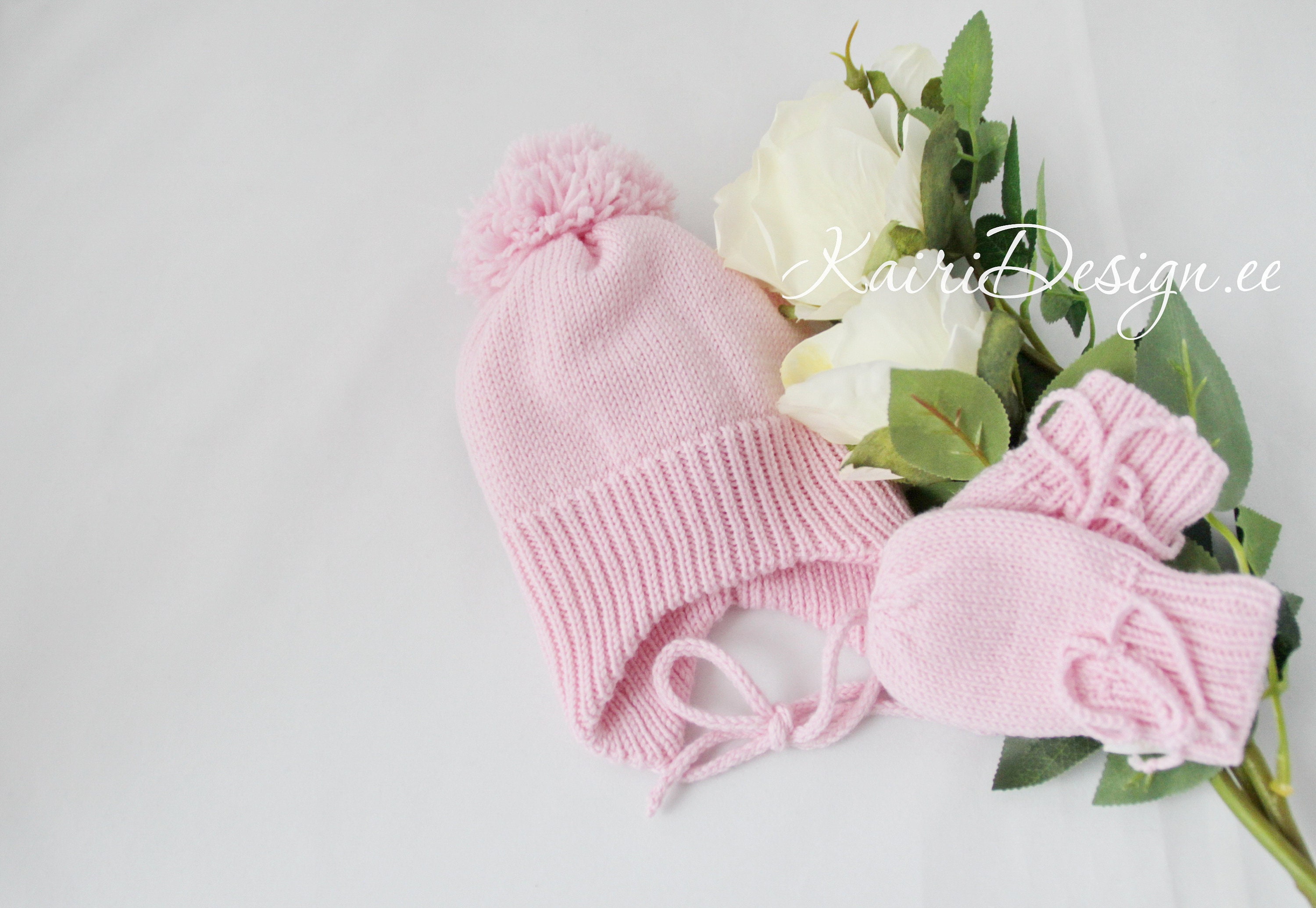 MACHINE KNITTING Pattern Baby Hat and Mittens Knitting Pattern, Toddler