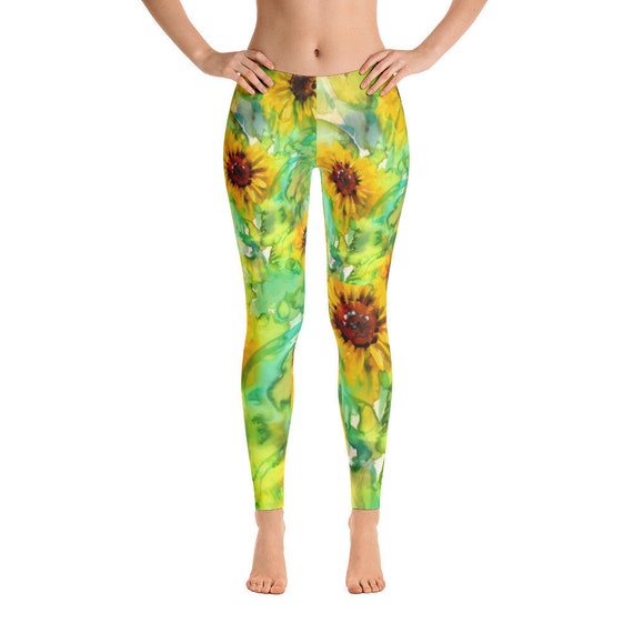 sunflower workout leggings