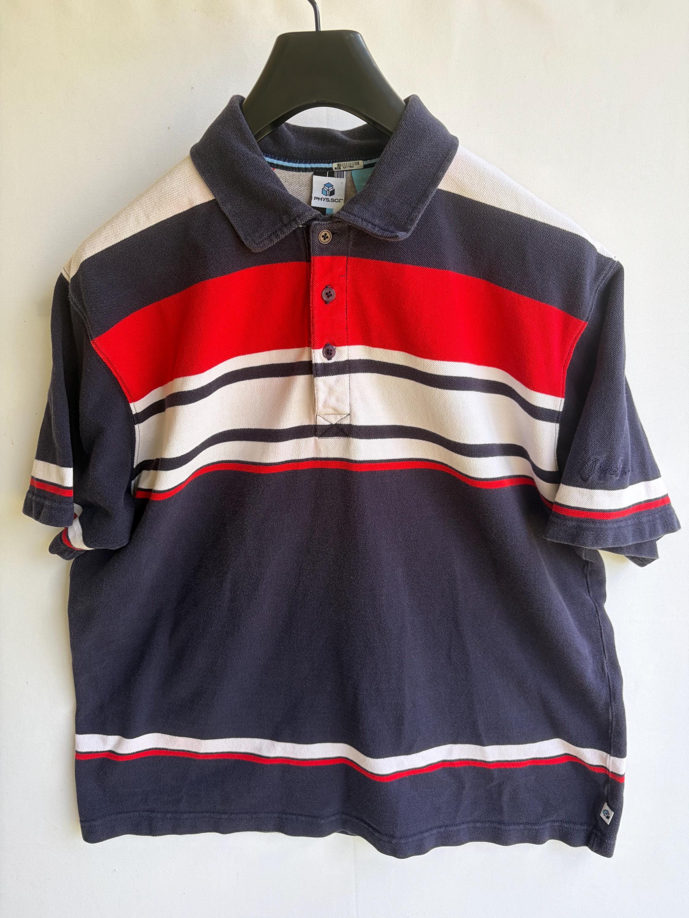 Men's Horizontal Striped Polo Shirt - Etsy
