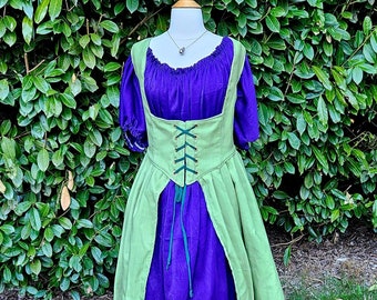 3XL Celtic Dress in Lime Silk