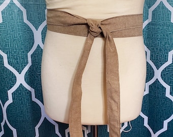 30% OFF! Sash in Tan Linen
