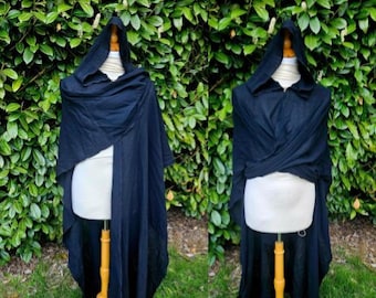 Traveler's Cloak in Black Gauze