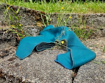 Set of Two Leg Wraps in Teal Wool
