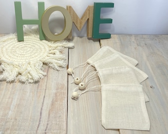 洗えるオーガニックコットンティーバッグ - 再利用可能なティーバッグ - 環境に優しいティーフィルター - フランス製ハンドメイド
