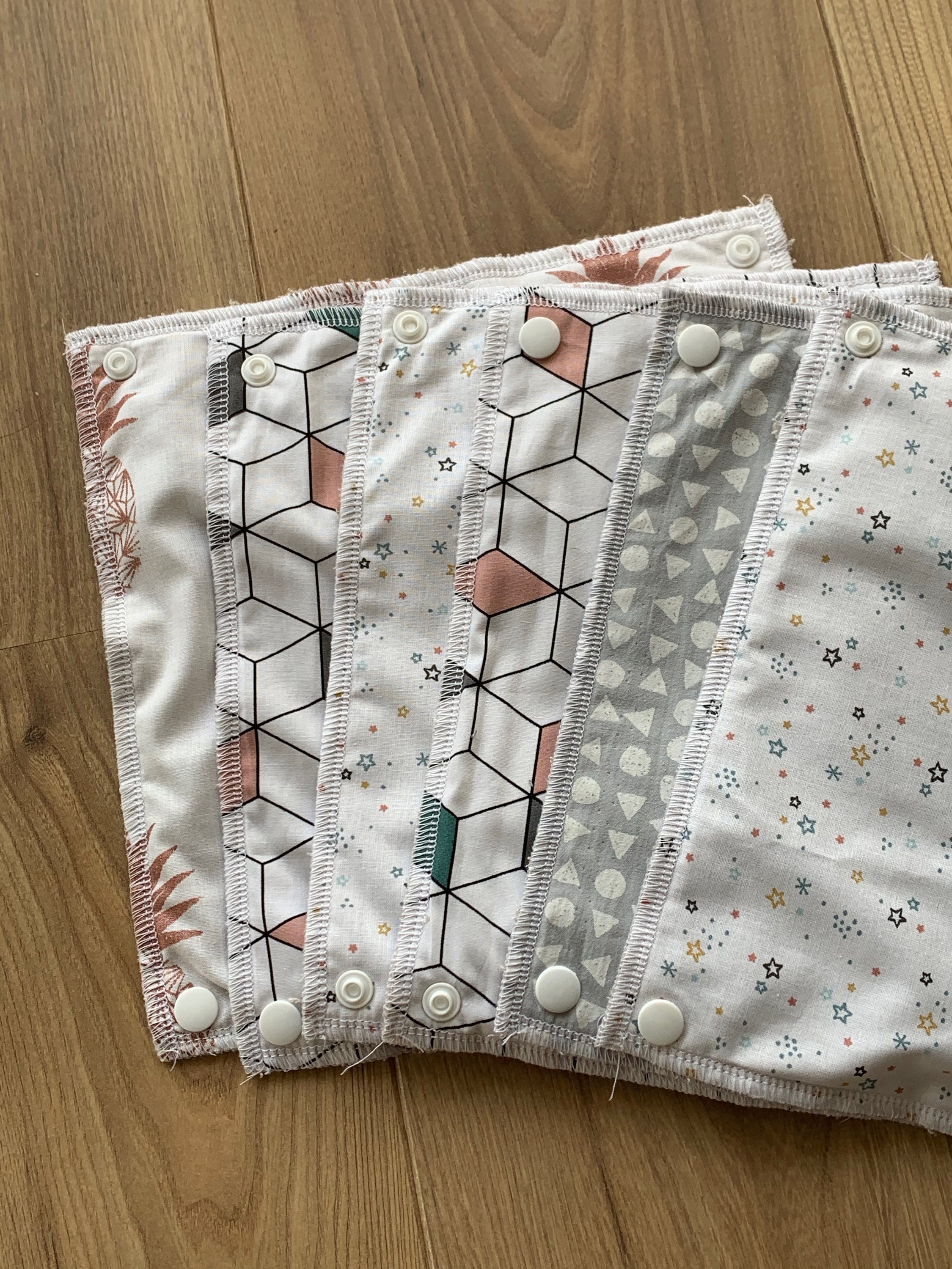 Lot de 6 Feuilles d'essuis-Tout Lavables Zero Dechet, Écologique, Économique, Pratique et Déco