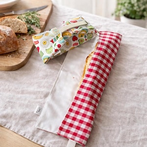 Emballage sandwich lavable – reusable sandwich wrap – zéro déchet lunch wrap – alternative film plastique – fait main en France
