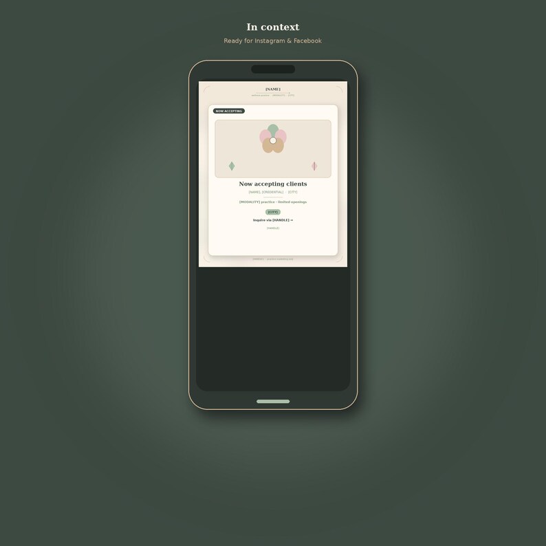 Therapist Instagram Templates | Wellness Practice Social Kit | 12 Canva ...