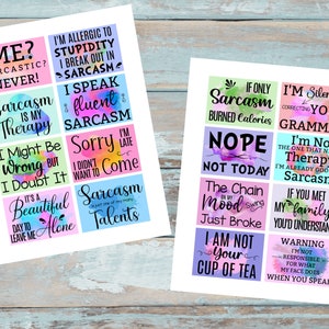 Printable Sarcastic Snarky Funny Cards - Etsy