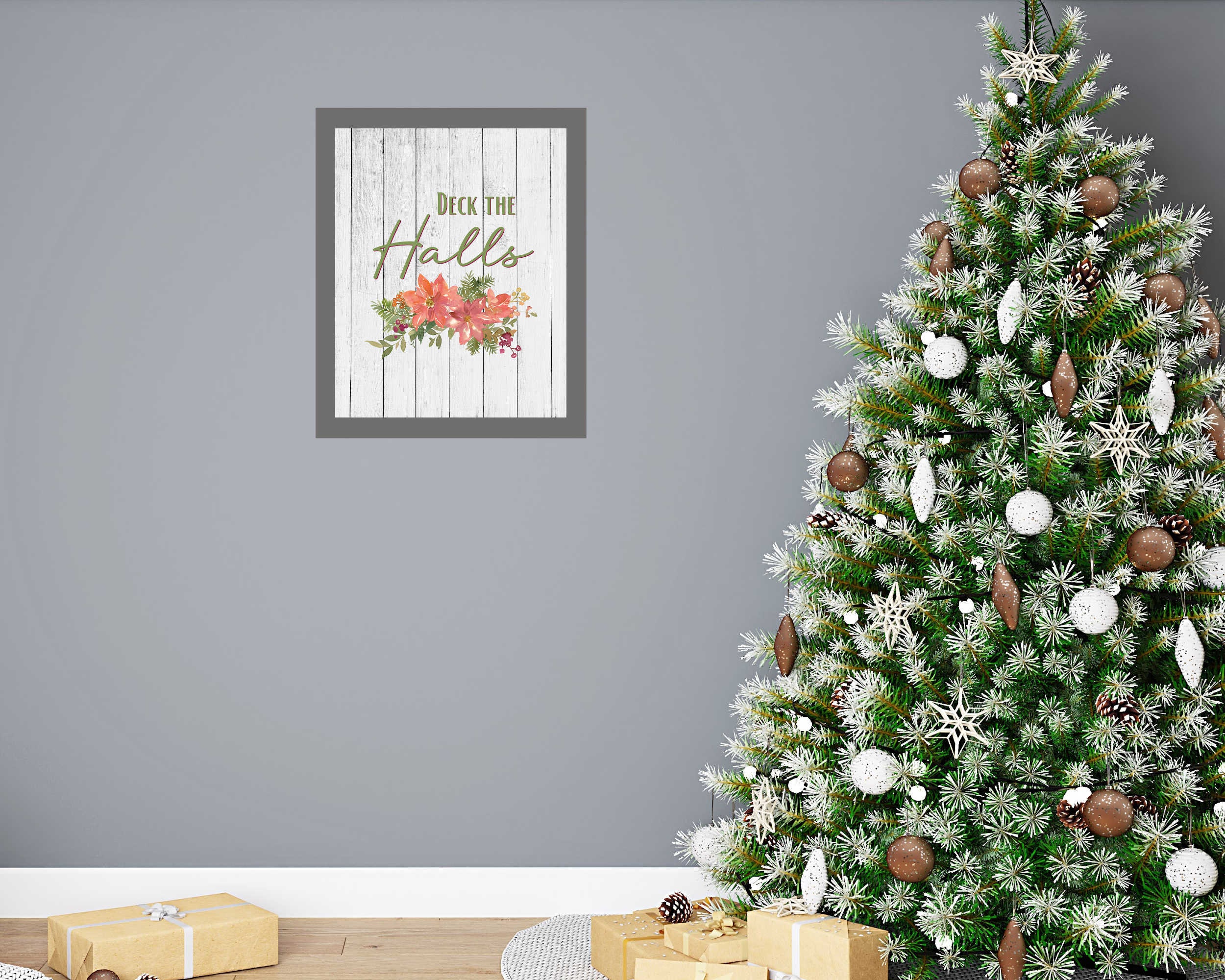 Printable Deck the Halls Wall Art Print Christmas Décor - Etsy