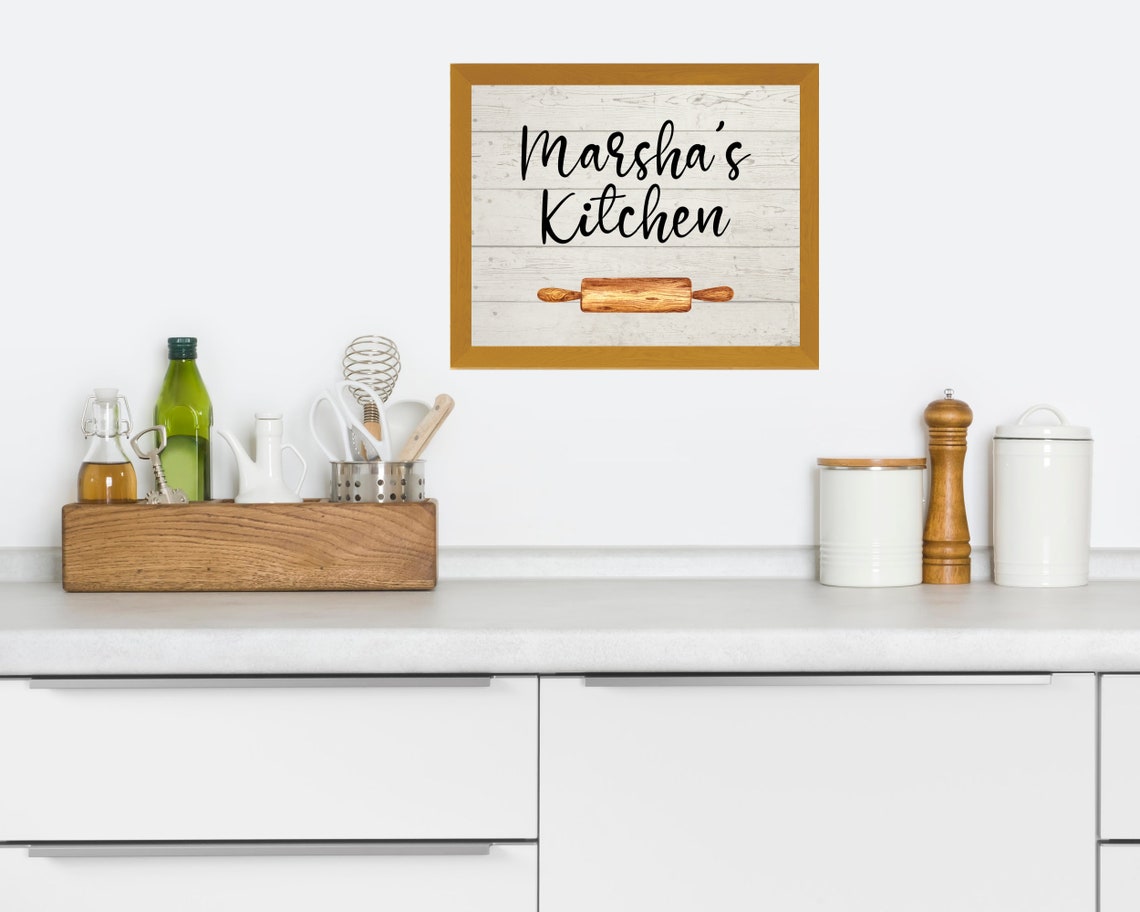 Custom Kitchen Sign Personalized Kitchen Décor Wall Art - Etsy
