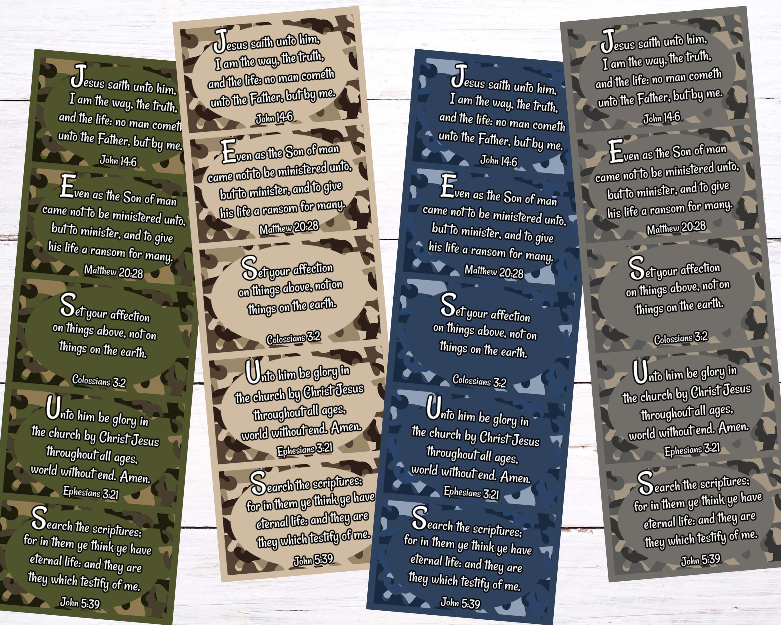 Bible Verses Printable Bookmarks, Jesus Bookmarks, Faith Bookmarks ...