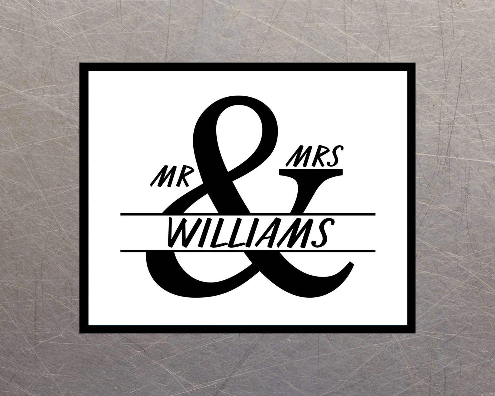 Mr and Mrs, Printable Wall Art, Download Print, Custom Art Print ...