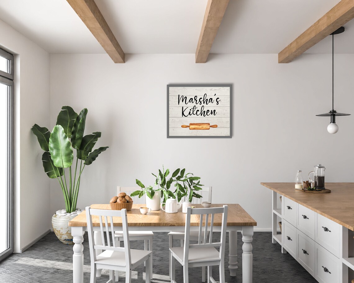 Custom Kitchen Sign Personalized Kitchen Décor Wall Art - Etsy