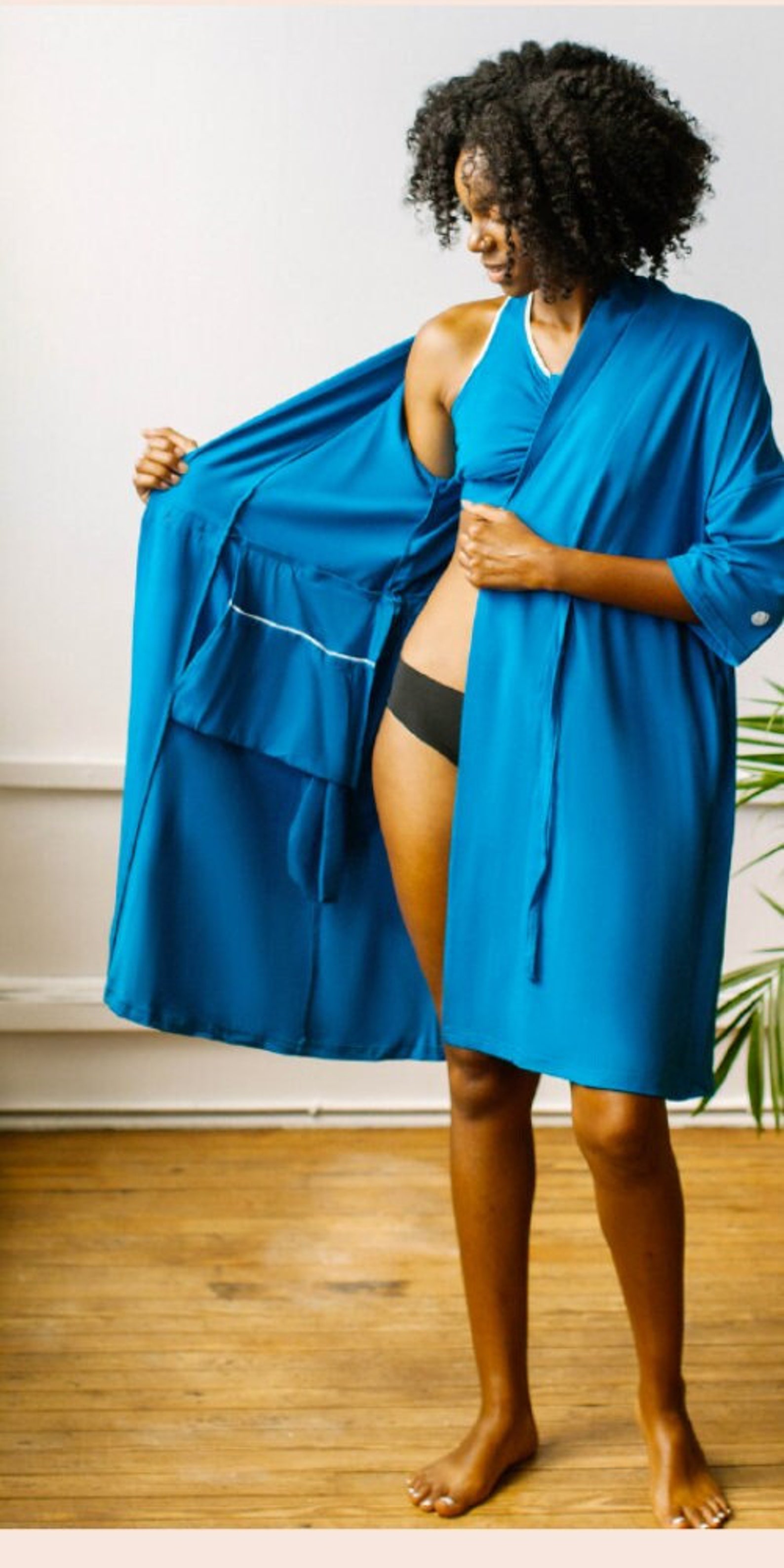 Mastectomy Robe Post Op Drain Belt/post Surgical Robe/breast Cancer/mommy Makeover/internal