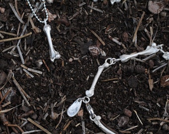 rodent bone bracelet | solid sterling silver | what is gone is not lost