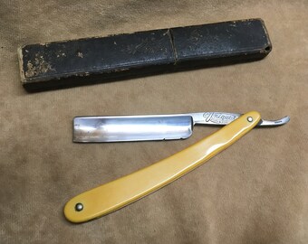 Rare Vintage German Straight razor with box